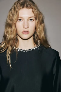 Embellished Mini Dress