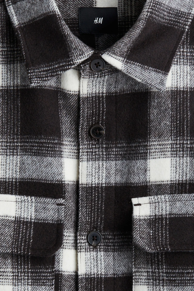 Regular-Fit Flannel Overshirt