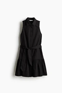 Tie-Belt Shirt Dress
