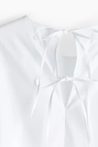 Blouse à nouer en coton