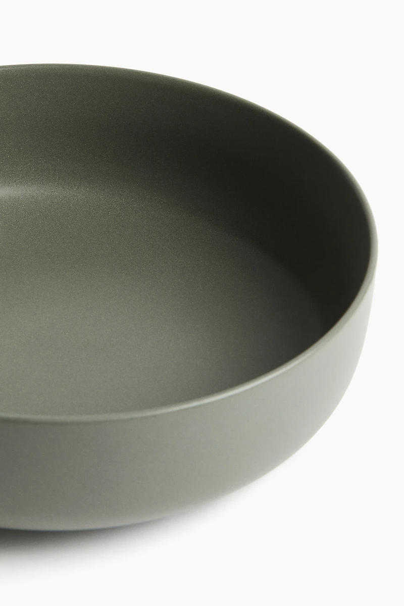 Reactive-Glaze Stoneware Serving Bowl