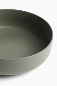 Reactive-Glaze Stoneware Serving Bowl