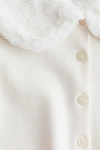 Gilet à col duveteux