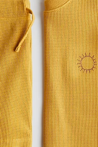 Ensemble 2 pièces en coton gaufré