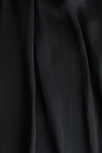 Wide-Leg Satin Pants