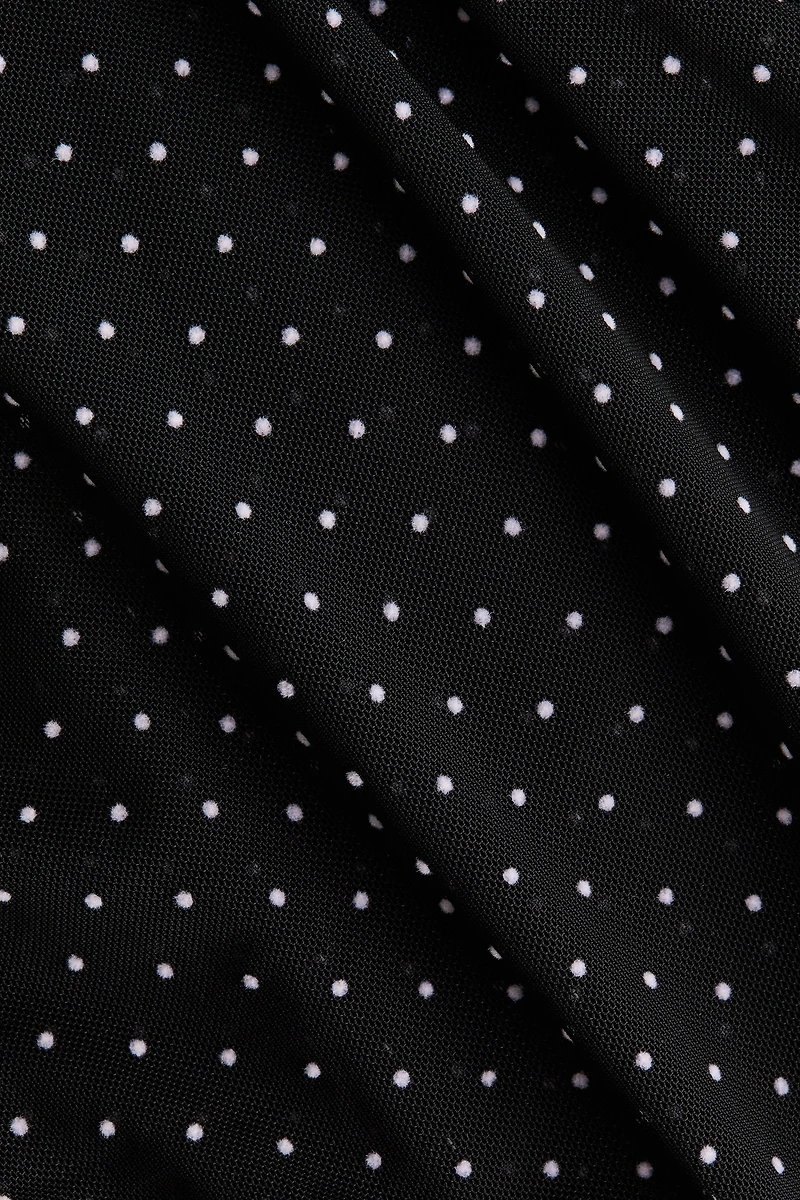 Haut en voile plumetis