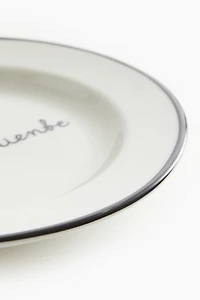 Small Porcelain Plate with Motif