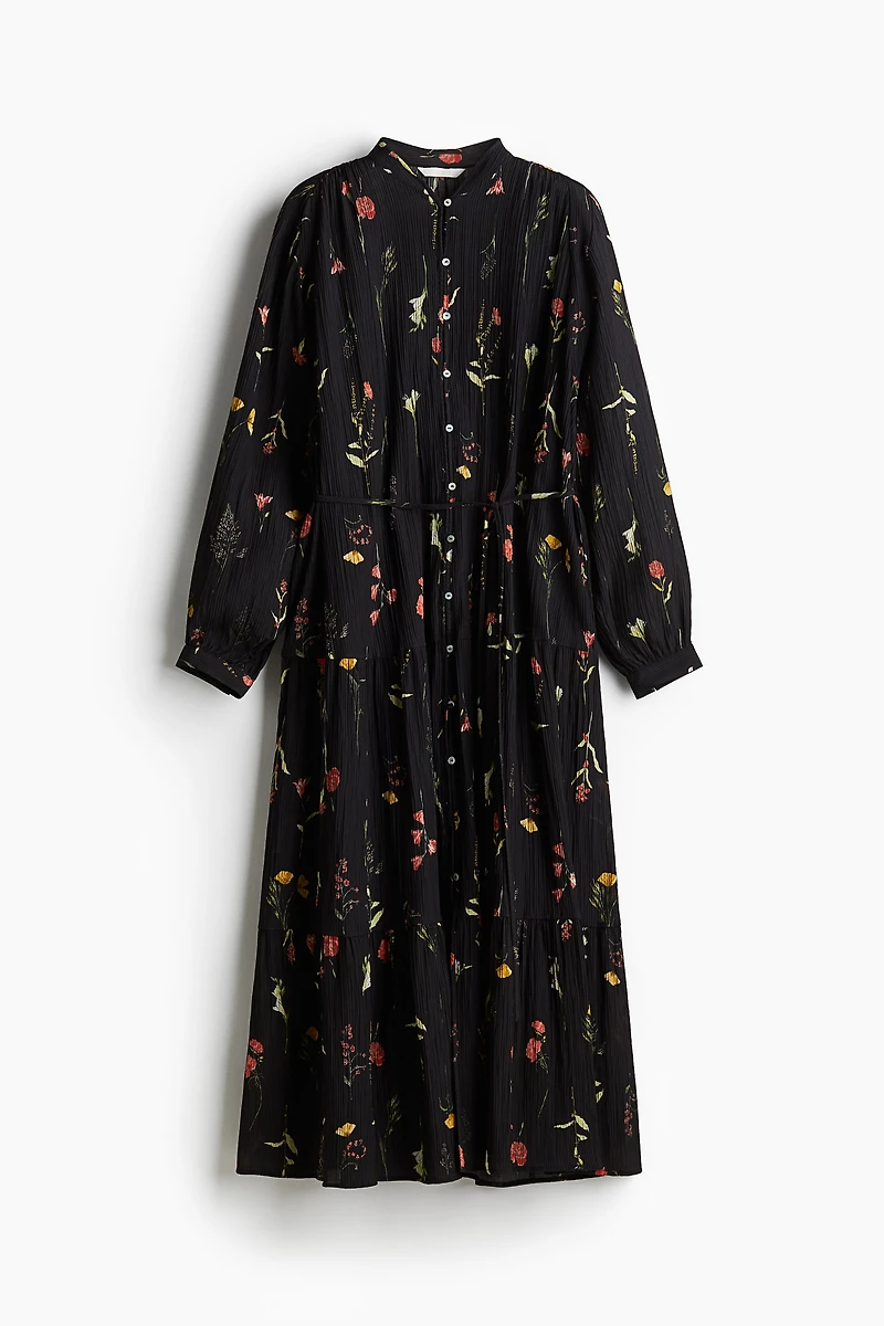 Oversized Crinkled Dress