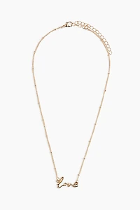 Text-Motif Necklace