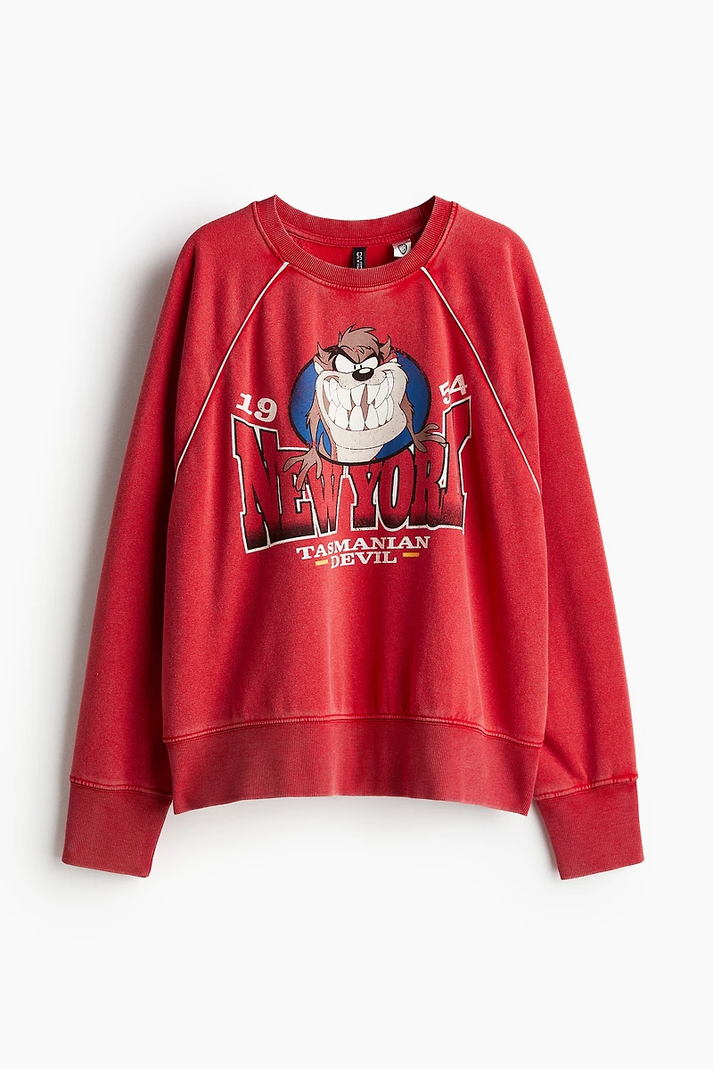 Oversized Printed Sweatshirt