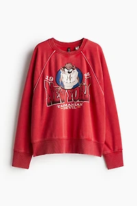 Oversized Printed Sweatshirt