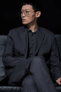 Regular-Fit Double-Breasted Jacket