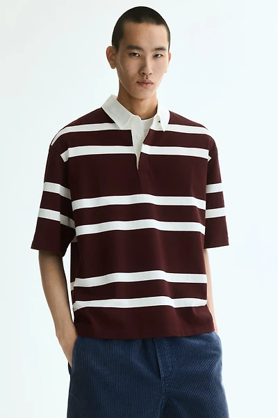 Loose-Fit Cotton Rugby Shirt