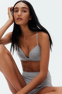 Soft-Cup Cotton Push-Up Bra