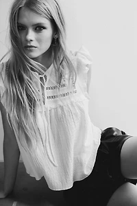 Haut en jersey texturé