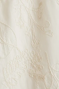 Embroidered Drawstring Pants