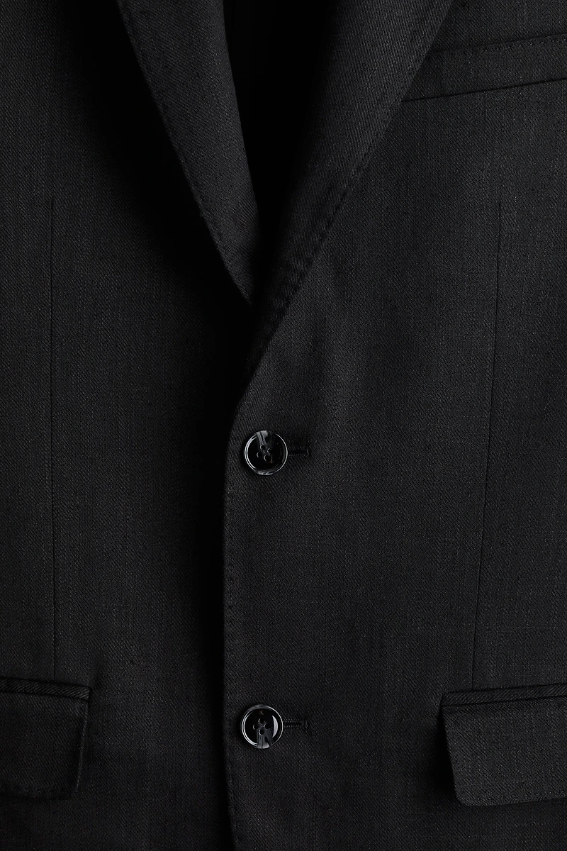 Regular-Fit Linen-Blend Jacket