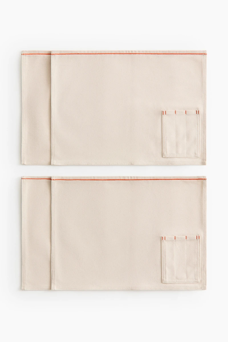 4-Pack Pocket-Detail Placemats
