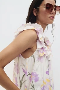 Ruffle-Trimmed Dress
