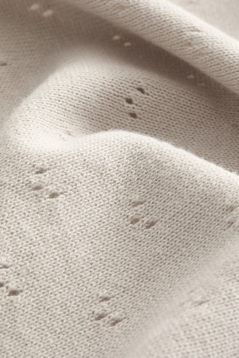 Couverture pour bébé en pointelle de coton