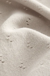 Couverture pour bébé en pointelle de coton