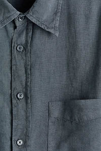 Relaxed-Fit Linen-Blend Shirt