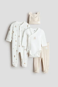 4-Piece Cotton Jersey Gift Set