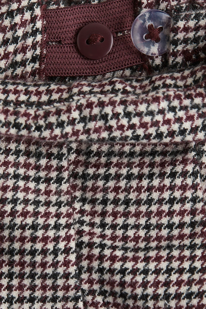 Pleated Cotton Twill Skirt