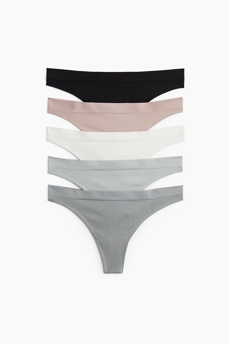 5-Pack Seamless Thong Briefs
