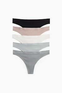 5-Pack Seamless Thong Briefs