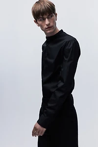 Slim Fit Grandad shirt