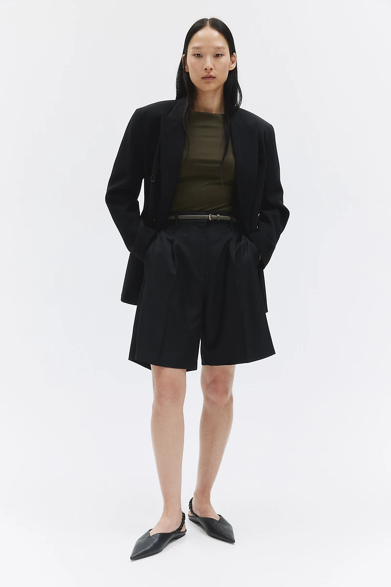 Boat-Neck Jersey Top