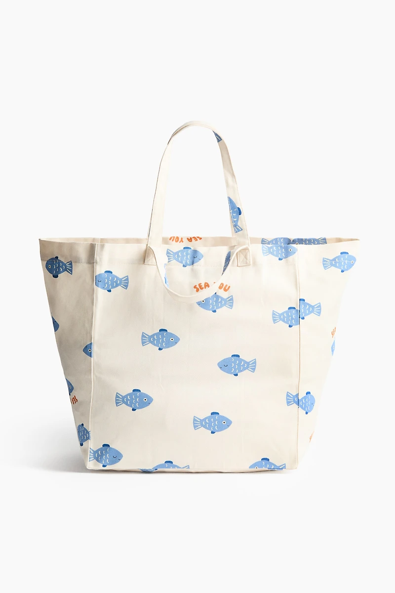 Patterned Beach Bag