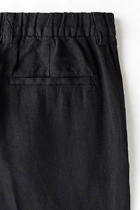 Loose-Fit Wide-Leg Linen Pants