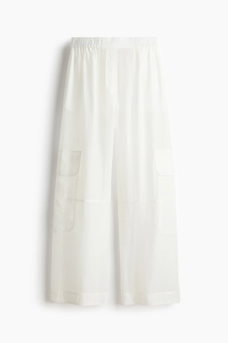 Pantalon cargo avec taille élastique