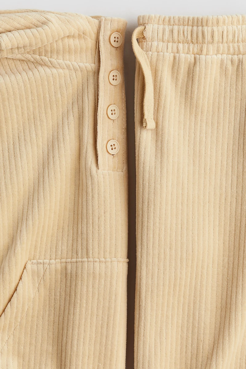 2-piece Ribbed Velour Set