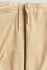 2-piece Ribbed Velour Set