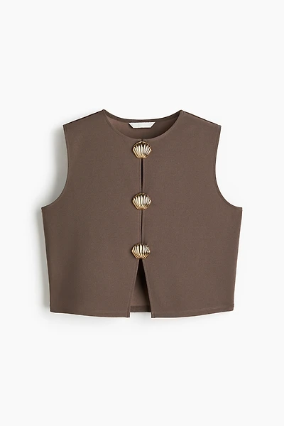 Button-Decorated Top
