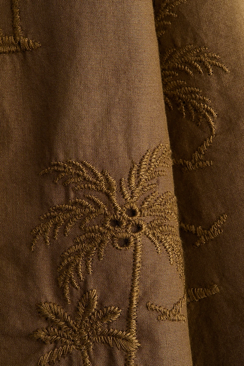 Embroidered Strappy Dress