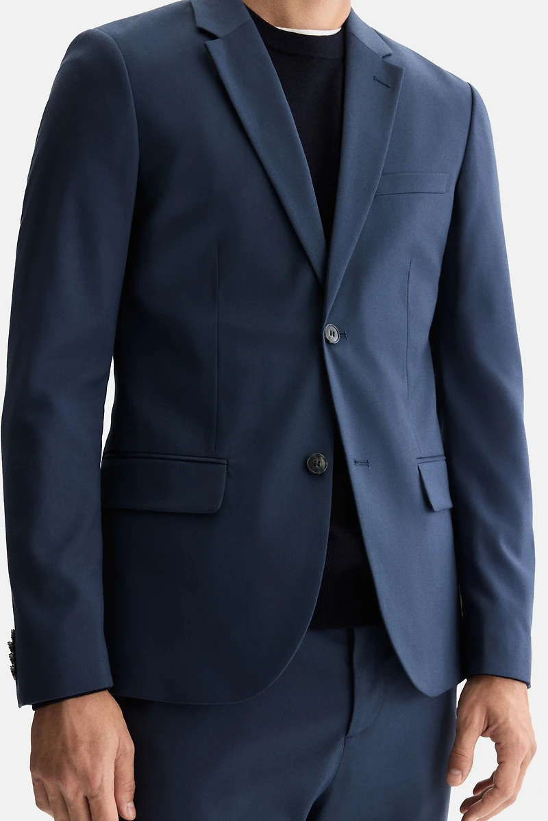 Veste près du corps à fermeture droite