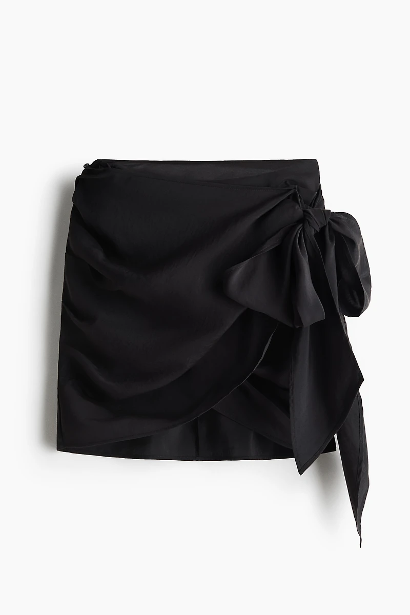 Draped Wrap Skirt