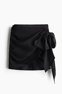 Draped Wrap Skirt