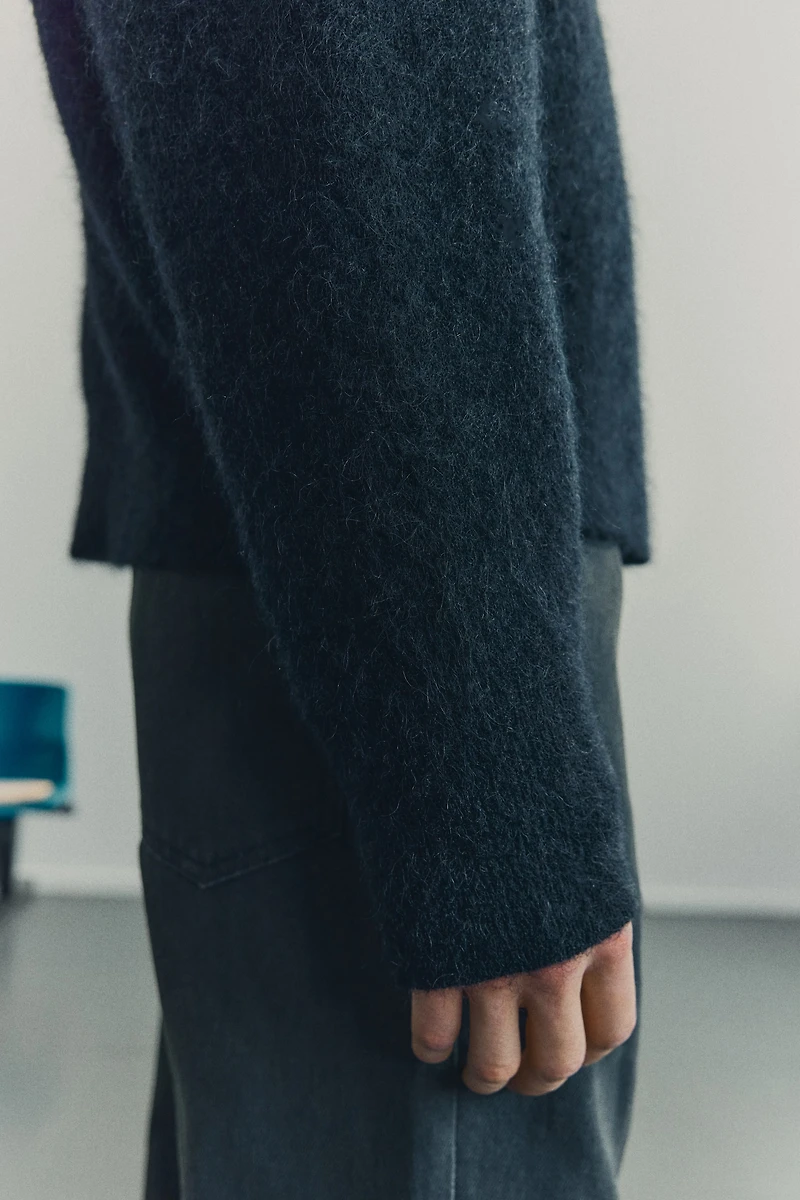 Relaxed-Fit Mohair-Blend Cardigan