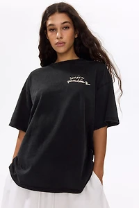 Oversized T-Shirt with Printed Motif