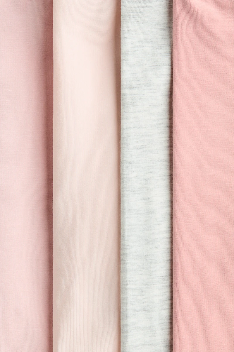 Lot de 4 leggings en jersey coton