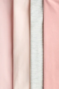 Lot de 4 leggings en jersey coton
