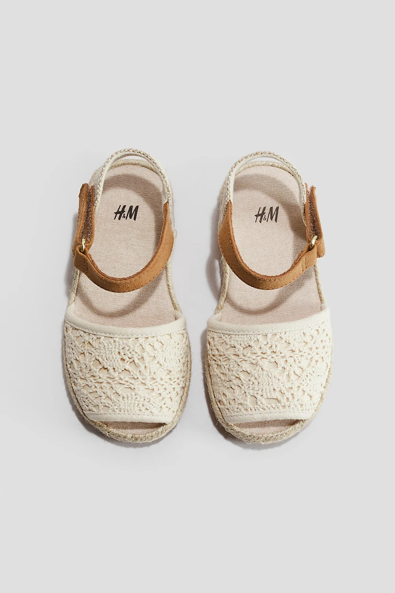 Crochet-Look Sandals