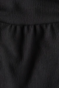 Crinkled Balloon-Leg Pants