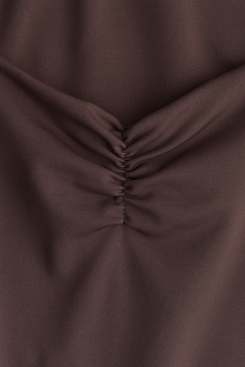Gathered Sleeveless Top