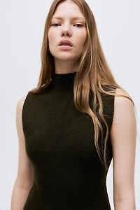 Knit Mock Turtleneck Dress